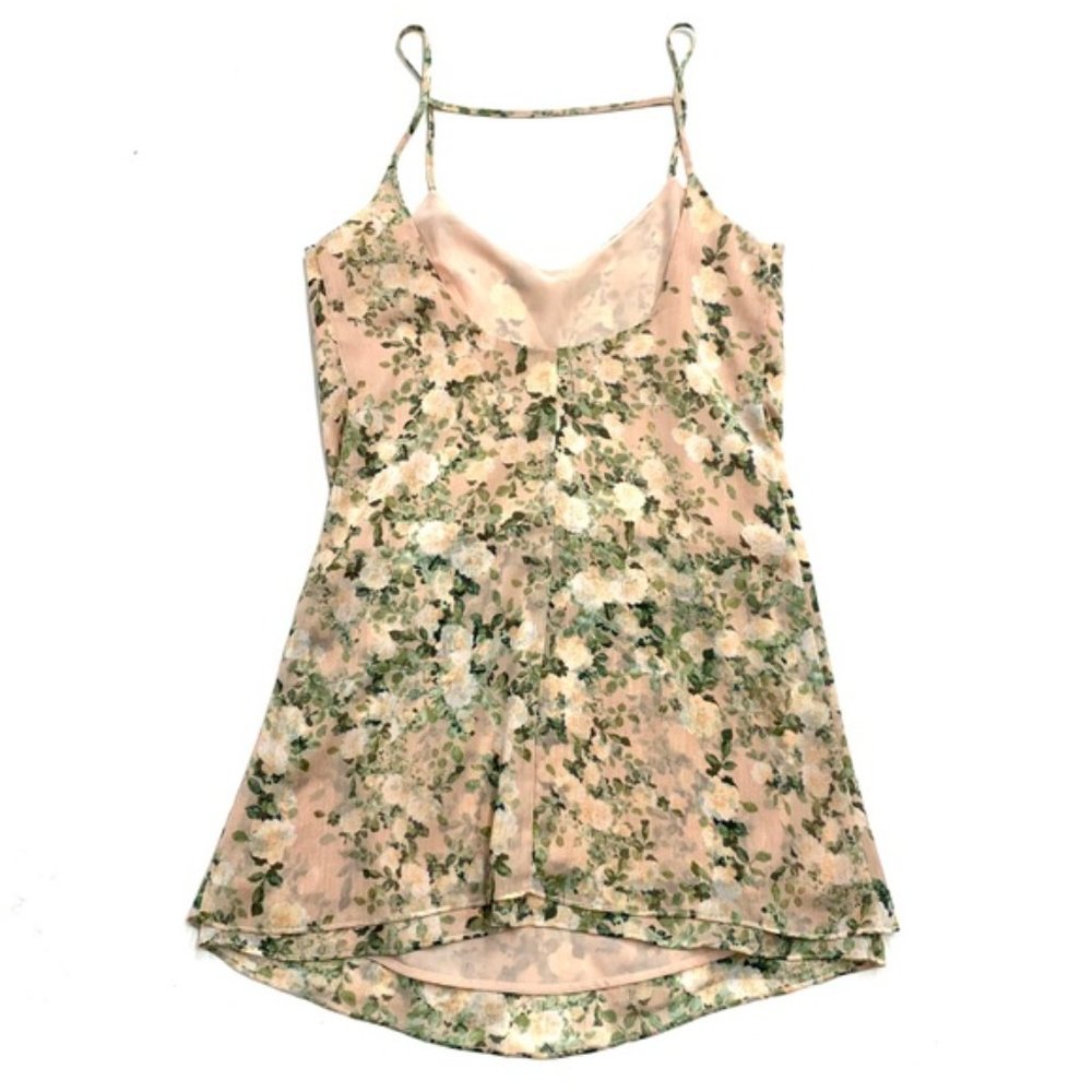 Forever 21 Contemporary Floral Spaghetti Straps Mini Dress - Picture 2 of 2